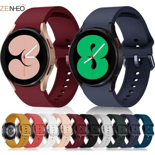 20mm Silicone Strap For Samsung Galaxy Watch 4 classic 46mm 42mm Band Galaxy Watch4 44mm 40mm Replacement Wristbands Bracelet