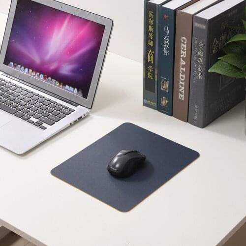 Cute Mouse Pad Double-sided Mat Pad for Mouse Mice Office Mousepad Kawaii PU Leather Waterproof Cup Mats Deskpad