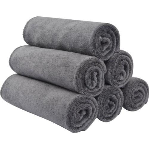 Sinland Microfiber Facial Cloths Reusable Makeup Remover Cloth Washcloth Soft Super Absorbent Fast Drying 12in x12in 6 Pack