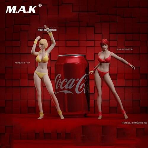 In Stock T03A/T03B TBLeague 1/12 16cm Female Seamless Body with Metal Skeleton Suntan/pale Skin Medium Breast Body head for Fans