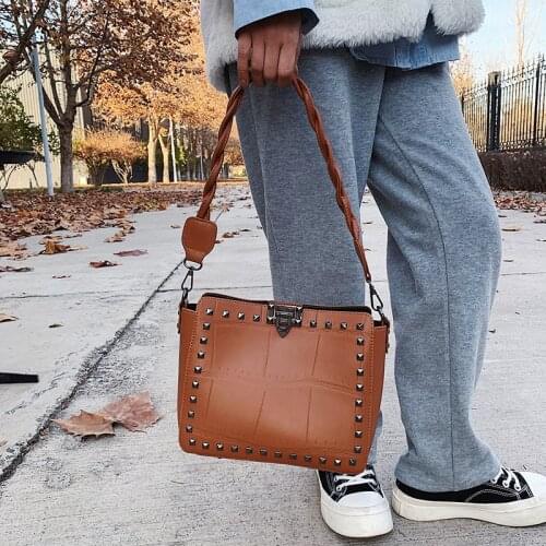 Vintage Handbags Women Shoulder Crossbody Bags 2021 Fashion Brand Wide Strap Ladies Messenger bags Casual Tote Female Purse