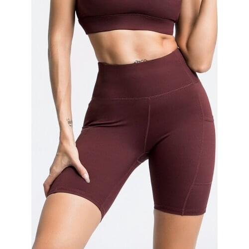 2020 Women Shorts Biker Shorts Fitness Korean Casual Sexy Short Red Color Athleisure Cycling Shorts Clothing Fashion Sexy
