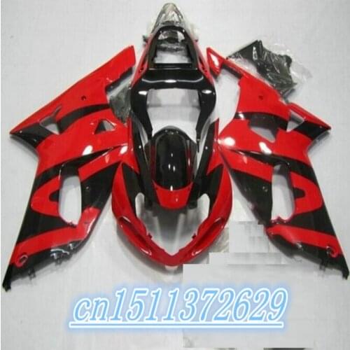 100% of cheap selling motorcycles from repsol GSXR600 750 01 02 03 GSXR600 750 red body fairing black part three for SUZUKI