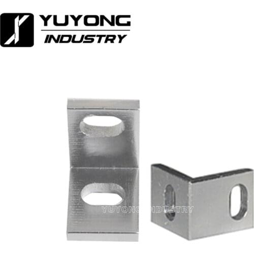 100Pcs/Lot Wholesale Smooth single Universal L corner bracket for V-slot/T-slot extrusions 3D Printer CNC Engraving Machine