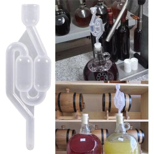 5/3/1pcs Homemade Wine Vent Air Lock Exhaust One-way Home Brew Wine Fermentation Airlock Check Valve Water Sealed Valves