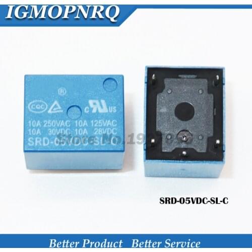 5PCS High Quality Relay SRD-05VDC-SL-C SRD-05VDC-SL SRD-05V SRD-05VDC relays 5PINS 5V DC