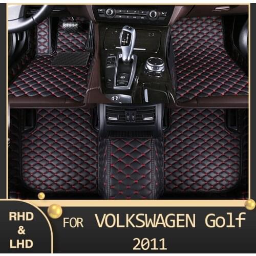 MIDOON Car floor mats for Volkswagen Golf corss 2011 Custom auto foot Pads automobile carpet cover