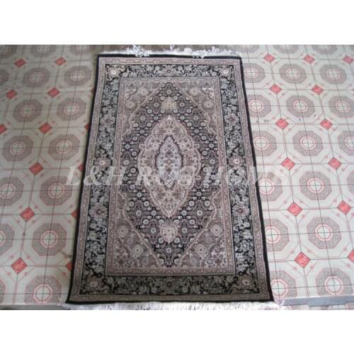 Free shipping 2.5'X4' 160 Line Persian carpet, Hand knotted persian rug, wool and silk