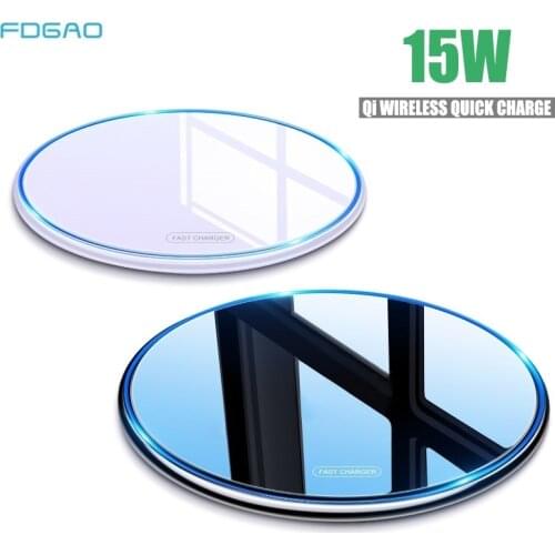 15W Qi Quick Charge Wireless Charger Type C QC 3.0 Mobile Phone Charging Station For iPhone 11 Pro XS XR X 8 Samsung S9 S10 S20