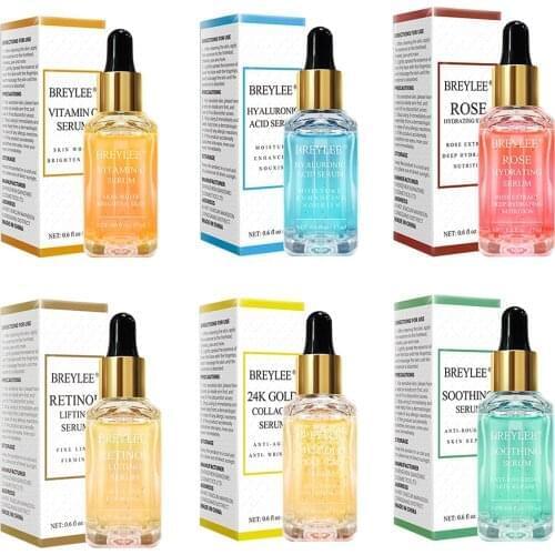 BREYLEE Serum Firming Lifting Face Anti Wrinkle Anti-Aging Facial Skin Care Hyaluronic Acid Vitamin C Whitening Face Skin Care