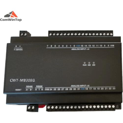 CWT-MB308Q 32AI+4Ao RS485 RS232 Ethernet Modbus Tcp Module