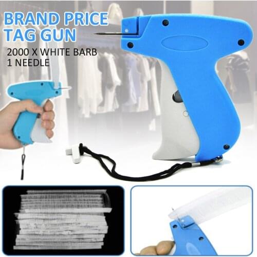 Label Tag Tagging Machine Set Clothes Garment Price Label Tagging Tag Tool +2000pcs White Barb