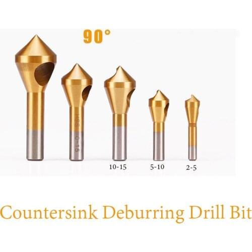 HSS Countersink Deburring Drill Bit Metal Taper For Aluminum iron PVC sheet Saw Cutter Chamfering Power Drill Tool