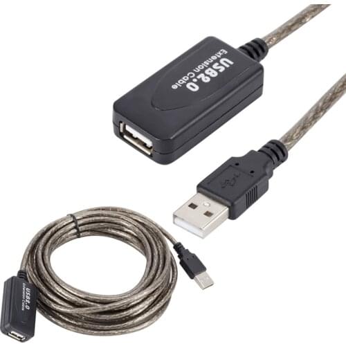 10 m USB 2.0 Hight Speed Extension Cable Active Repeater Signal Booster Amplifier For Access USB Flash Drive Printer Mouse Cable