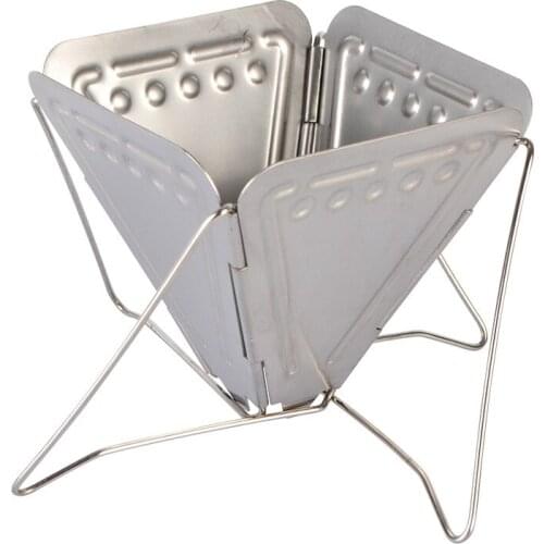 Coffee drip rack Outdoor camping portable stainless Steel Folding Funnel filter cup coffee furnace slag Filter
