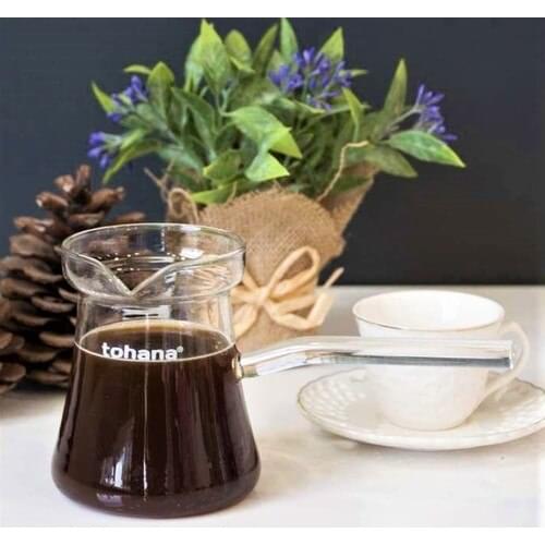 Borosilicate Glass Coffee Pot 300 ml Turkish coffee milk glass coffee pot pitcher tea coffee pots cup heaters, ottoman turkish coffee machine