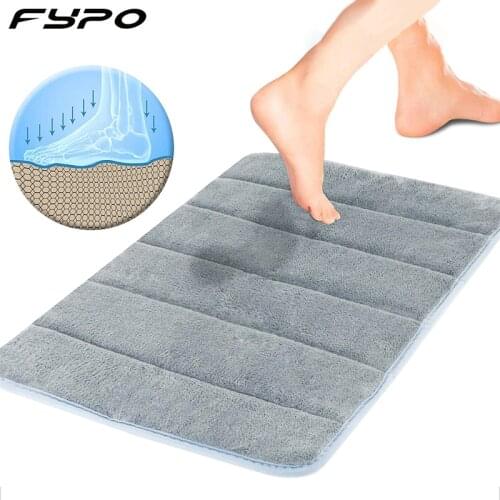 40x60cm Bath Mats Non Slip,Bath Mat Water Absorption, Non-Slip, Soft and Comfortable, Machine Wash for Bathroom