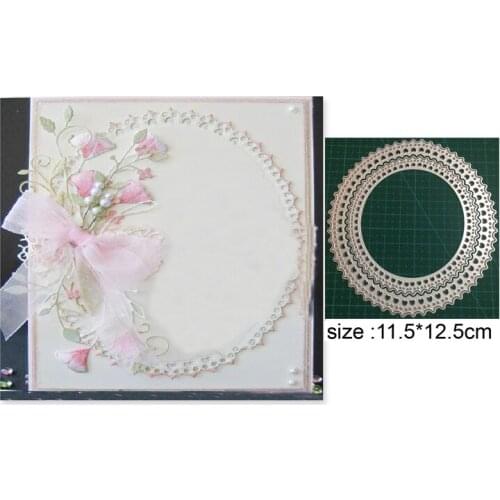 2pcs/set circle frame Metal Cutting Dies Craft Christmas Dies Scrapbooking For DIY Making Dies Cuts