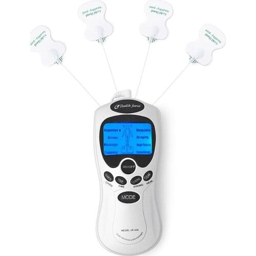 Health Care 4 Ways Digital Electric Tens Therapy Massager Relax Muscle Shiatsu Body Acupuncture Massage Pain Relief Sports Tool