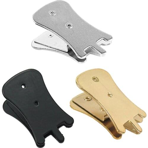 Metal Erhu Zhonghu Mute Finish Erhu Muffler Silencer String Part Stringed Instruments Accessory Silver/Black/Gold