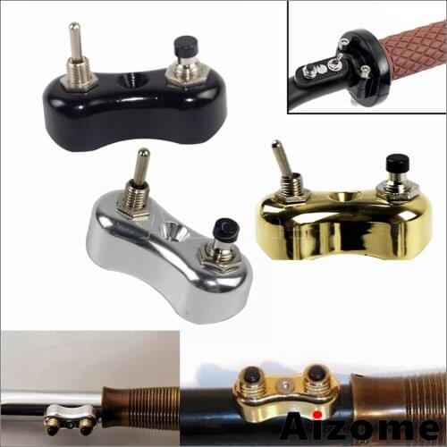 7/8" & 1" Motorcycle Handlebar Switch Block Mini Vintage Push Button Motorcycle Switch For Harley Cafe Racer Scrambler Bobber