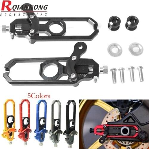 Motorcycle Parts S1000RR Adjustable Aluminum Chain Tensioner Bolt Motocross Catena With Spool for BMW S1000 RR S1000R HP4 12-14