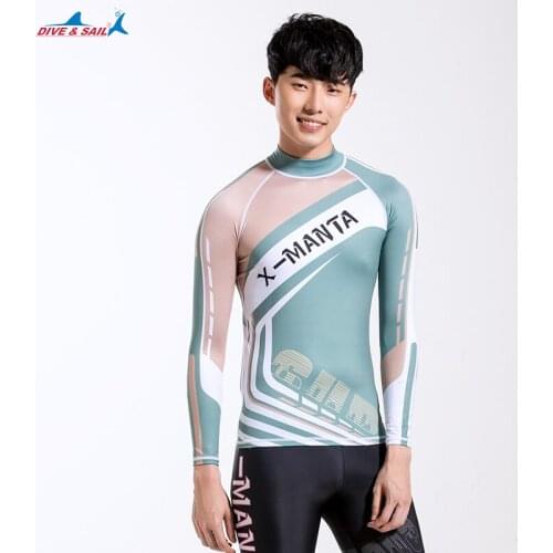 Mens Rashguard UPF 50+ Swim Shirt Compression & Base Layer Wetsuit Top Sun UV Protection Surf Tee Rashguard