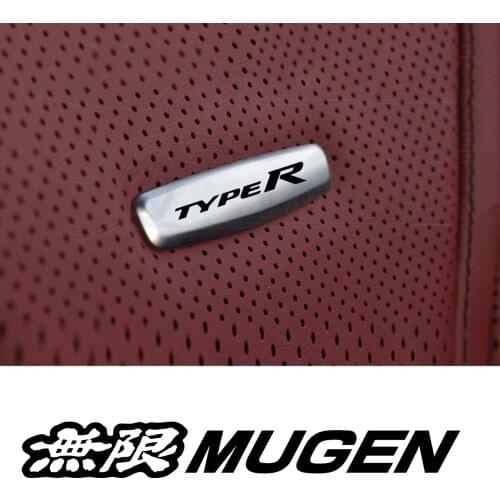 Car Chair Seat Sticker Front Seat Tuning Badges Metal For Honda BR-V Brio H5 H7 E-HS9 E-HS3 MDX CRV HRV City Car Accessories