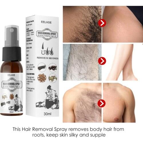 50ml Natural Hair Removal Cream Spray Body Hair Depilatory Beard Bikini Legs Armpit Permanent Painless Hair Remover Foam Mousse