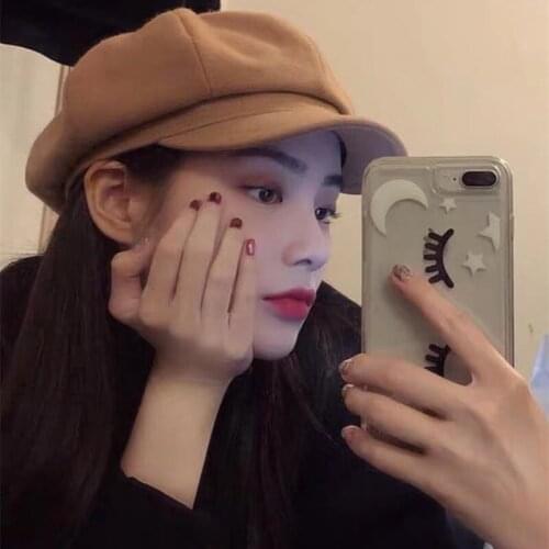 Wholesale Female Caps Korea Woolen Retro Duck Tongue Hat Men and Women Autumn and Winter Literary Wild Warm Painter Hat NS1593