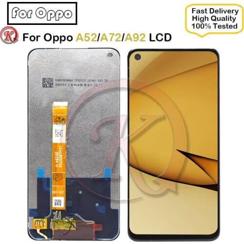 Original Black 6.5 ” For Oppo A72 A92 A52 CPH2069 CPH2067 LCD Display Touch Screen Digitizer Assembly