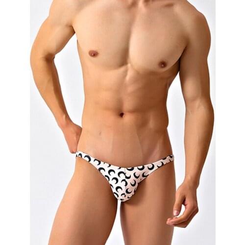 Apricot color sexy tight low waist swimwear new men bikini swimsuits hot gay sunga swimming pool party swim briefs bathing suits