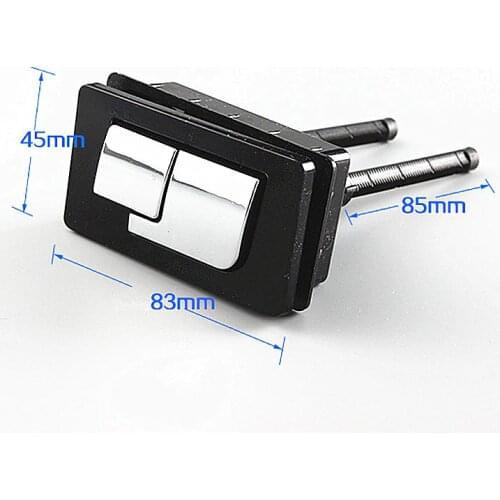 83X45mm Rectangular Toilet dual push button,Toilet water tank cover switch push button,Toilet double Push Button Flush
