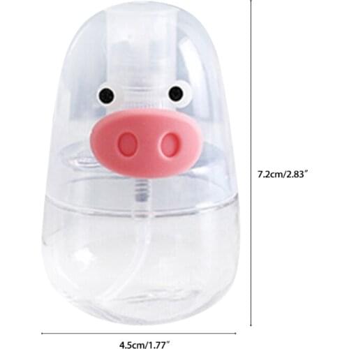 Q1QD 40ml Clear Empty Mini Mister Spray Bottles Refillable Container Pocket Size Sprayer DispenserTravel Cleaning Makeup Bottle