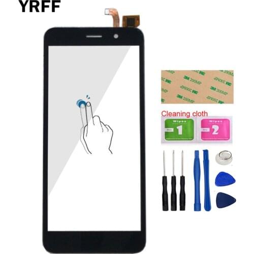 Touch Screen TouchScreen For Cubot J3 Touch Screen Glass Digitizer Panel Front Glass 5'' Mobile Sensor Tools 3M Glue