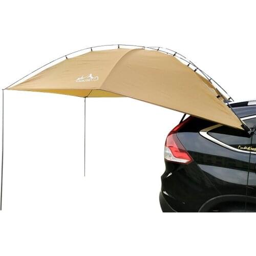 Versatility Teardrop Awning for SUV RVing Car Camping Trailer and Overlanding Light Weight Truck Canopy Durable Tear Resistant