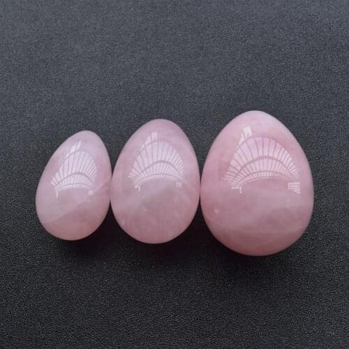 Oval Shape Drilled Postpartum Vaginal Tightening Yoni Egg Kegel Massage Stone