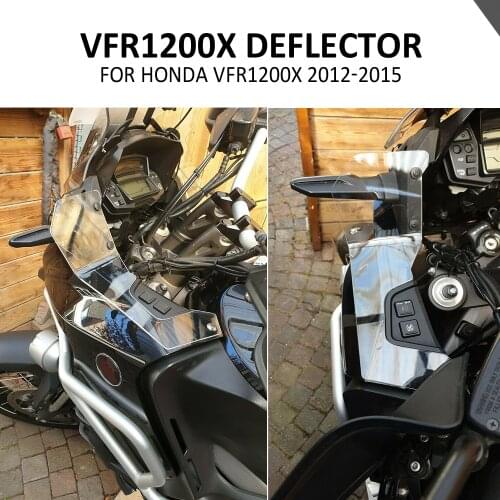 NEW Motorcycle Accessories Side Windshield Windscreen Wind Deflector FOR Honda VFR1200X Crosstourer VFR 1200 X 2012-2015