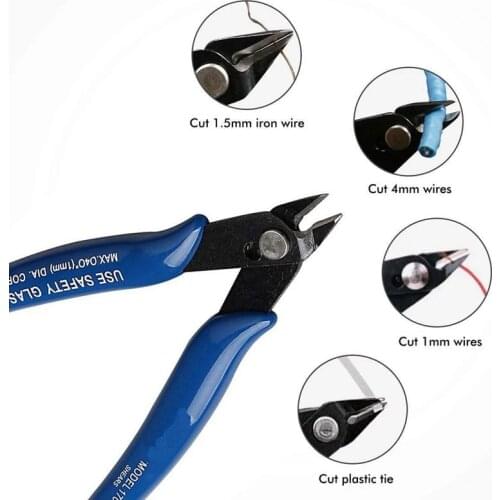 1 PC PLA 170 Wishful Clamp DIY Electronic Diagonal Pliers Side Cutting Nippers Wire Cutter for 3D Printing Parts