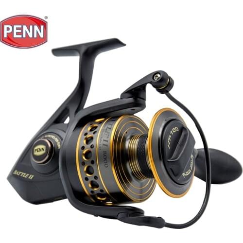 100% Original PENN Battle II BTL 4000/5000 Spinning Fishing Reel Saltwater Boat Fishing carp bass Fishing reel