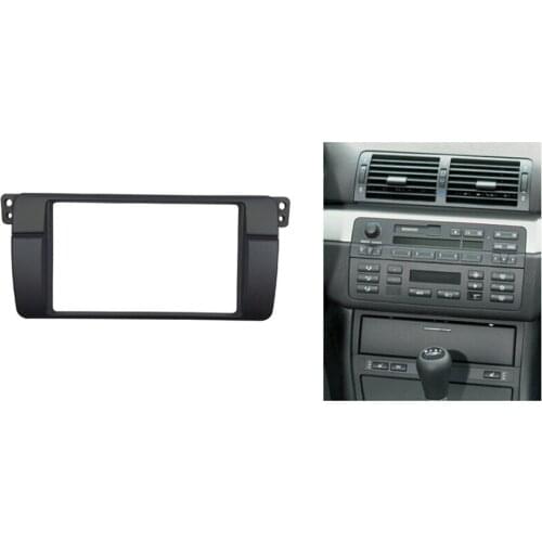 180*105mm Opening For BMW 3 Series E46 Double Din Fascia Radio DVD Stereo Panel Trim Kit Refitting Installation Frame