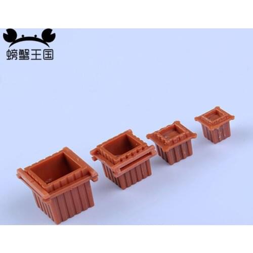 24pcs Model Square Flowerbed Park Garden Railway Border Parterre Model 1:100 1:50 1:75 1:150 TT N O OO scale