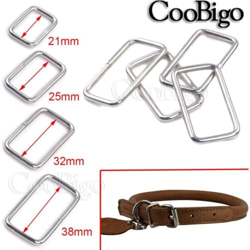 25pcs Metal Adjustable Rectangle Belt Ribbon Buckle Slider Belt Loop O D Ring for Backpack Strap Bag Pets Collar DIY Accessories