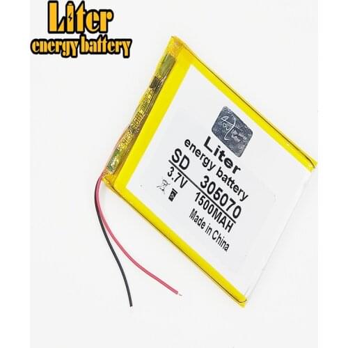 3.7V,1500mAH,[305070] PLIB;polymer lithium ion / Li-ion battery for smart watch,BLUE TOOTH,GPS,mp3,mp4,toy,speaker