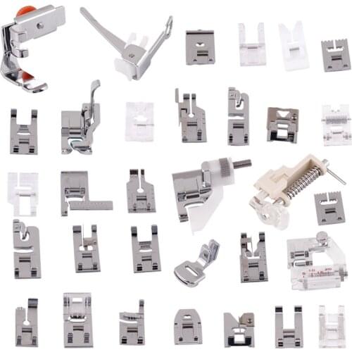 32 Kit Domestic Sewing Machine Presser Foot Feet fit for Brother Singer Janome