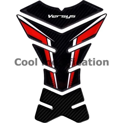 3D Carbon-look Stickers Decals For Kawasaki Versys 650 1000 X300 Versys-X Motorcycle Tank Pad Protector Case