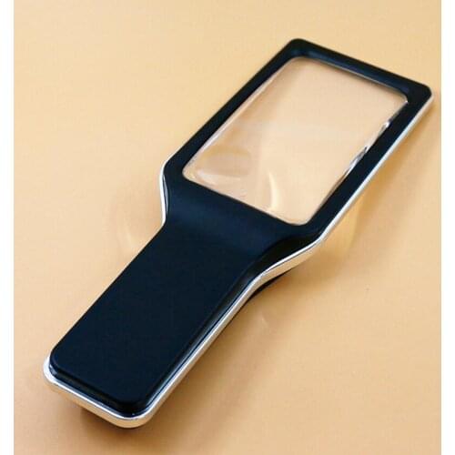 3X 6X Handheld Reading Magnifying Glass LED Illuminated Gift Insect Viewer Educational Square Lens Magnifier Loupe 10pcs Lights