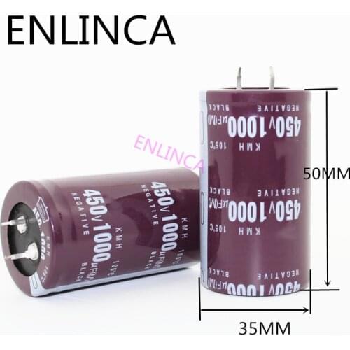 3pcs/lot 450V 1000UF aluminum electrolytic capacitor size 35*50 450v1000uf 20