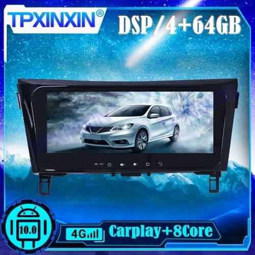 Android 10.0 4+64G Carplay DSP For Nissan X-Trail 2014-2017 Multimedia Player Auto Stereo tape recorder Navigation GPS head unit
