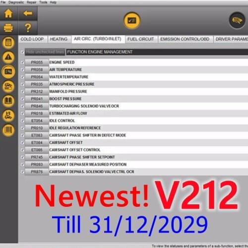 Can Clip V206 For Renault OBD2 Diagnostic Tool Software For Renault Can Clip + Reprog V191 until 31.12.2029